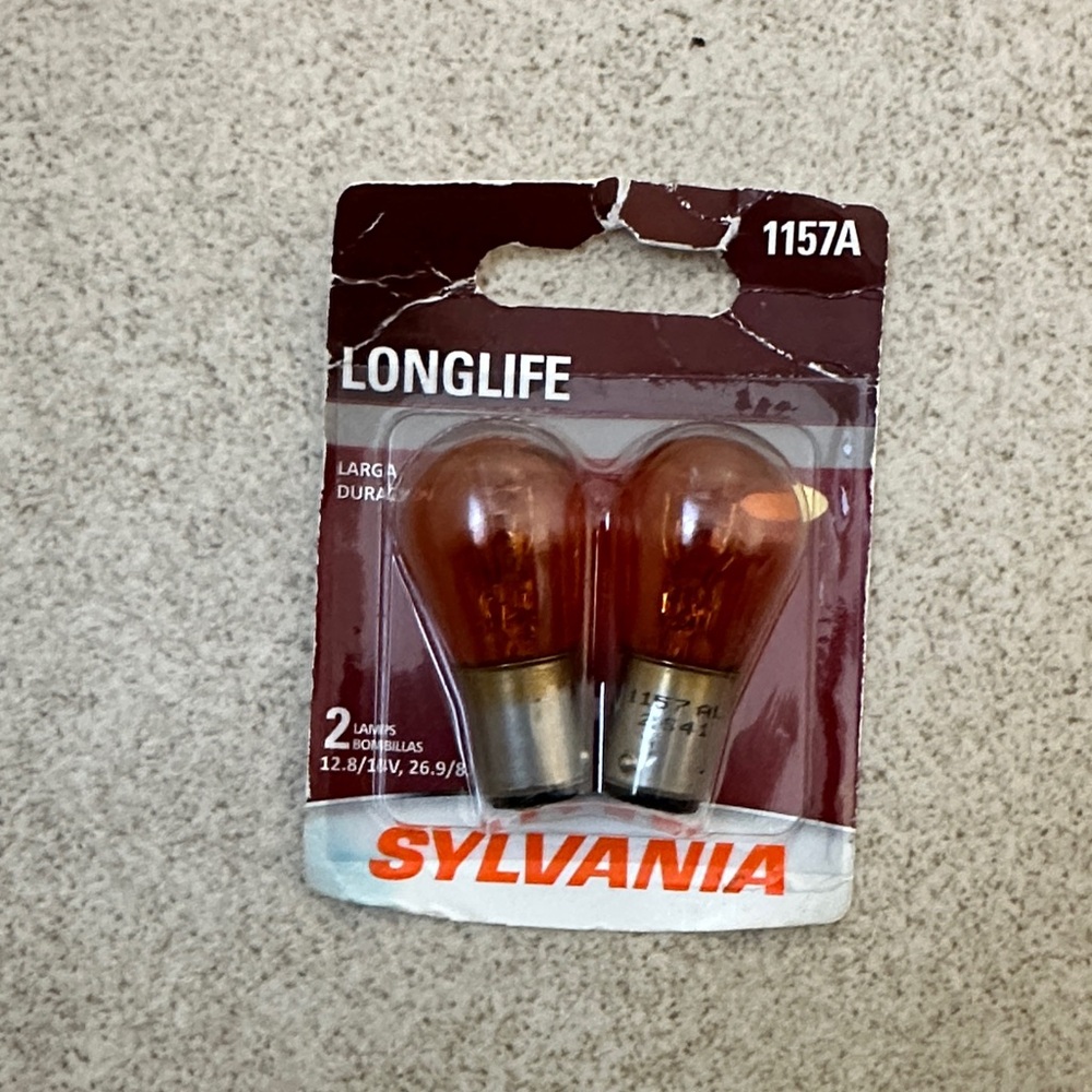 Longlife 1157A Amber Indicator Bulbs - Pack of 2